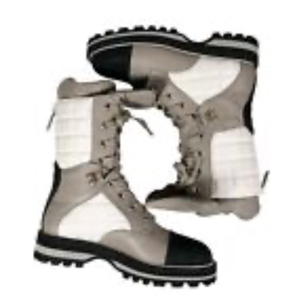CHANEL Quilted Leather Winter Boots Cap Toe CHANEL CC Logo Size EU 36 - Picture 3 of 14